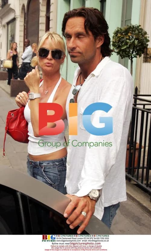 Nicollette Sheridan and Niklas Soderblom shopping in London