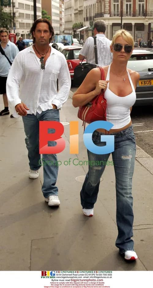 Nicollette Sheridan and fiancé go shopping in London