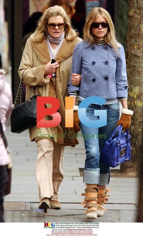 Actress Sienna Miller Spotted Shopping with Mum