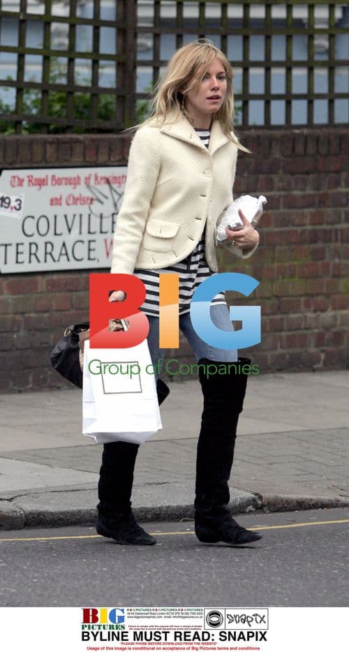 Sienna Miller shopping in London