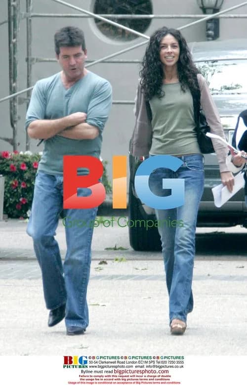Simon Cowell and Terri Seymour meet neighbors
