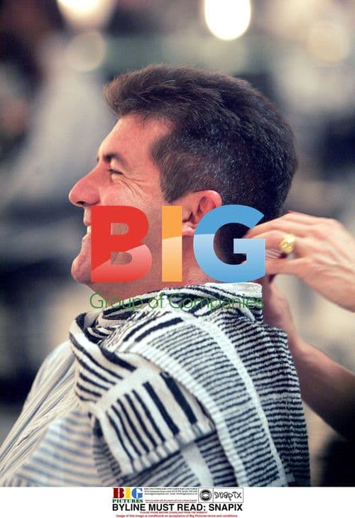 Simon Cowell Gets Haircut in London