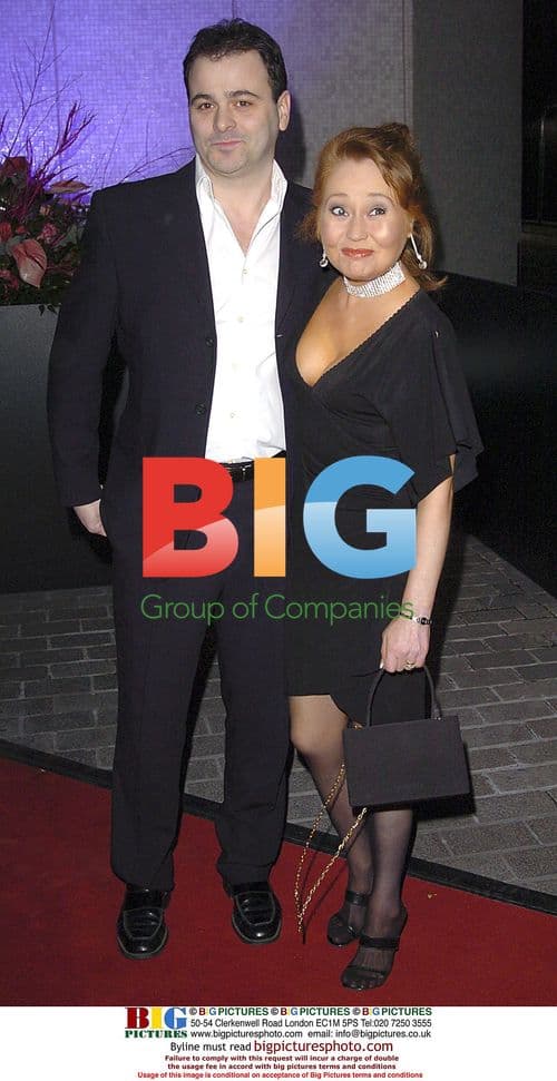 Sonia Evans and partner attend Audience With Joe Pasquale