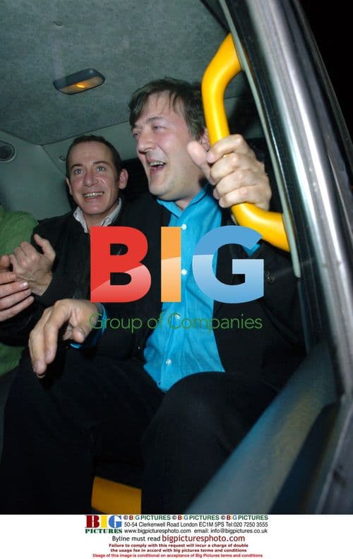 Steven Fry at the Ivy restaurant in London