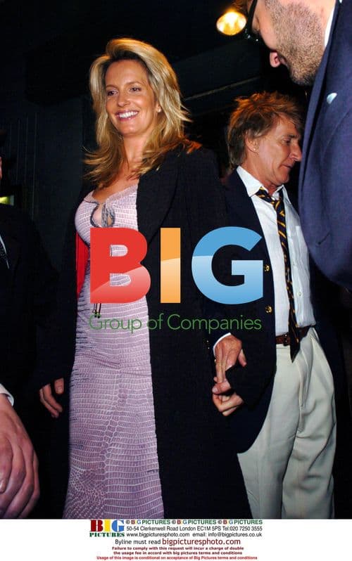 Rod Stewart and Penny Lancaster at book launch