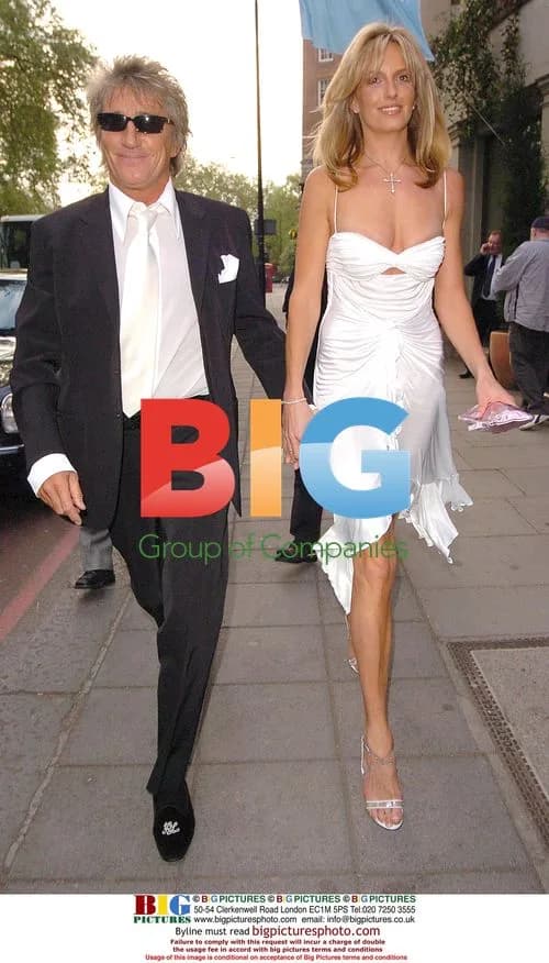 Penny Lancaster and Rod Stewart at Sony Radio Academy Awards