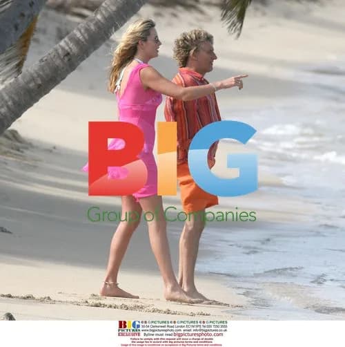 Rod Stewart and Penny Lancaster on Holiday
