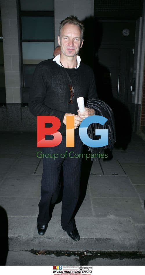 Sting Spotted in Graduation Pose in London