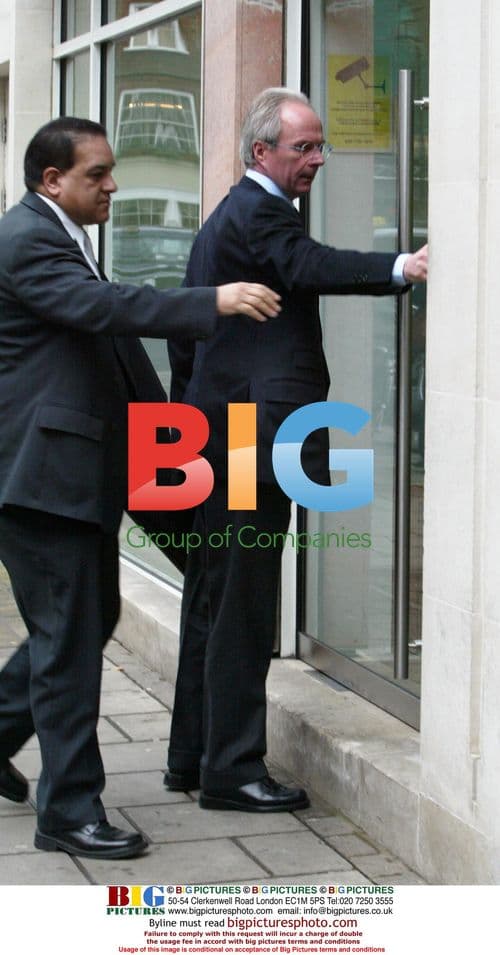 England Manager Sven Goran Eriksson Arriving at FA Office
