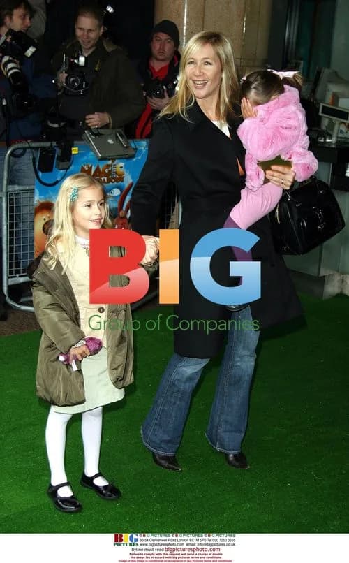 Tania Bryer and family at The Magic Roundabout premiere