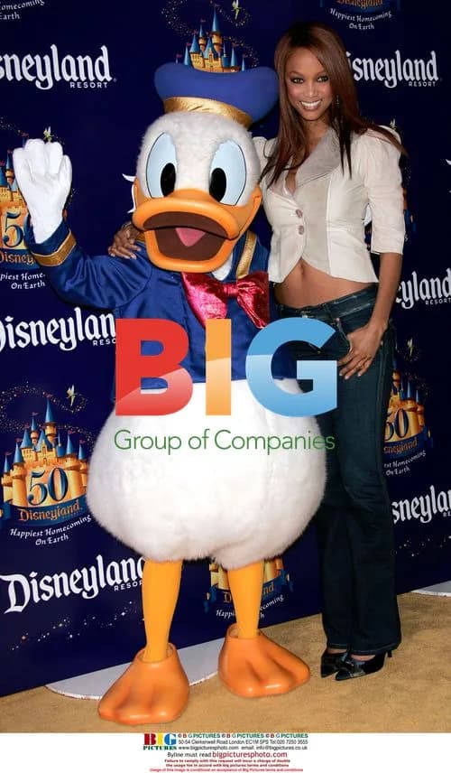 Tyra Banks at Disneyland 50th Anniversary