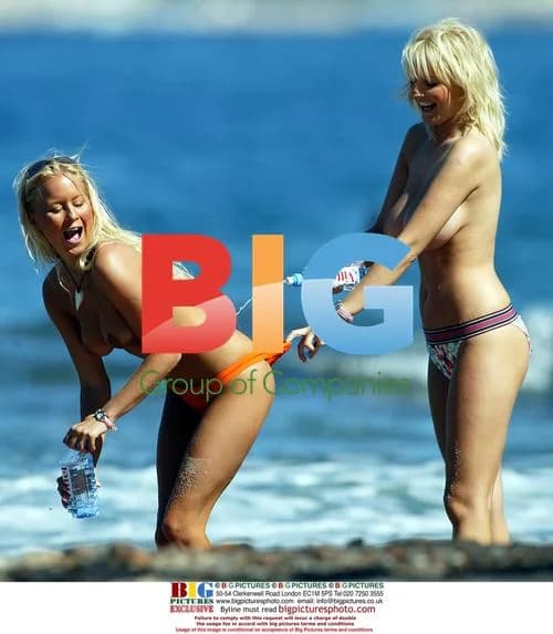 Models Anna Taverner and Michelle Marsh on Holiday