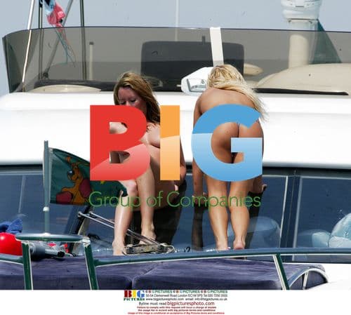 Glamour girls on yacht in France