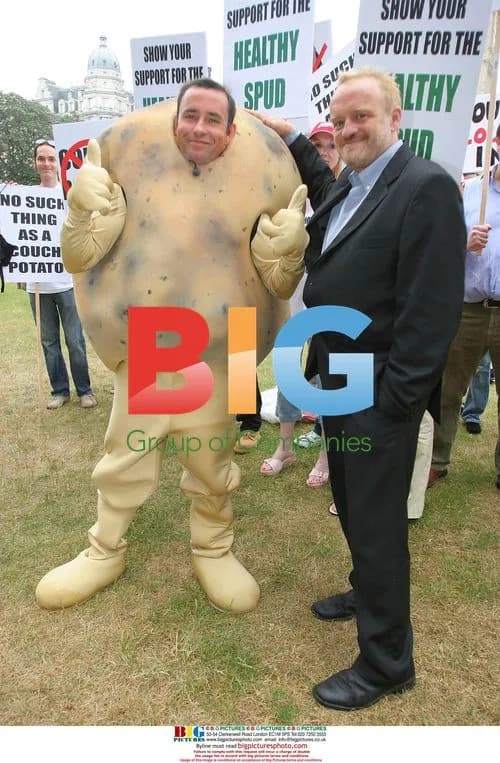 British Potato Farmers Protest in Parliament Square