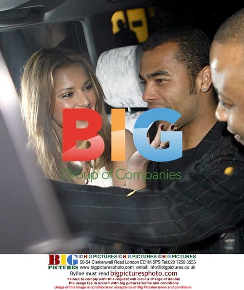 Cheryl Tweedy and Ashley Cole Leaving The Embassy