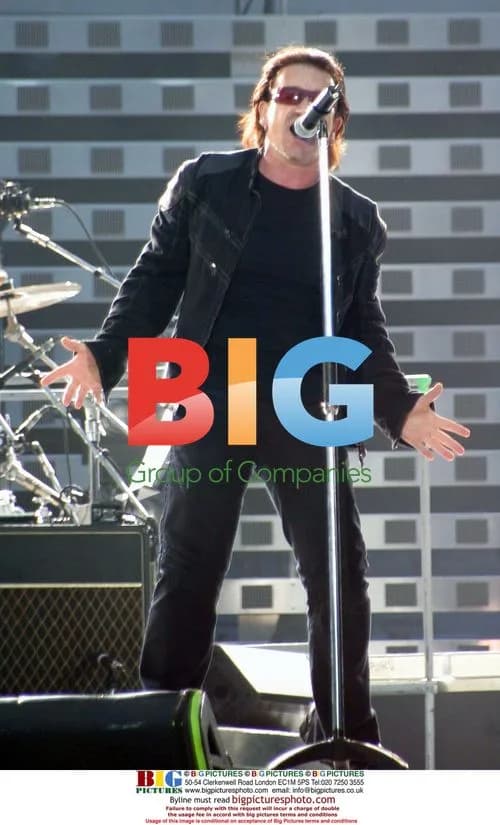 Bono of 'U2' on UK Vertigo Tour