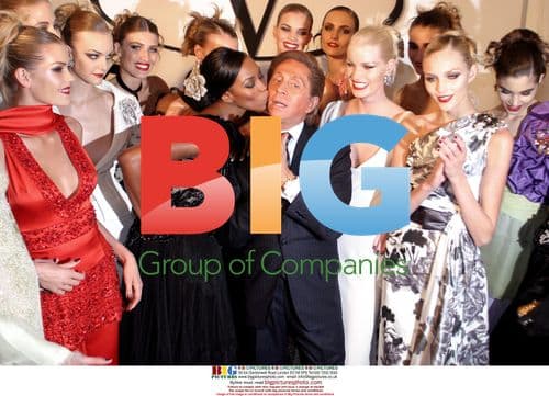 Naomie Campbell and Valentino at Valentino Fashion Show