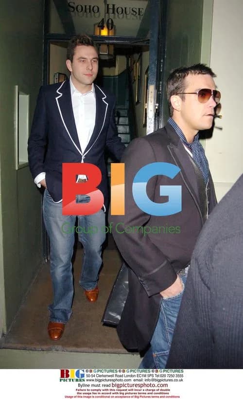 Robbie Williams and David Walliams at Nobu and Soho House