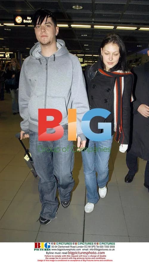 Matt Willis and Emma Griffith at Dublin Airport