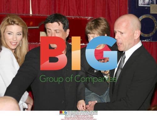 Stallone, Flavin, Bennett & Willis at 'Hostage' Party