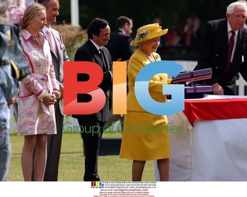 Queen Elizabeth and Marek Dochnal at Royal Windsor Cup Polo Match