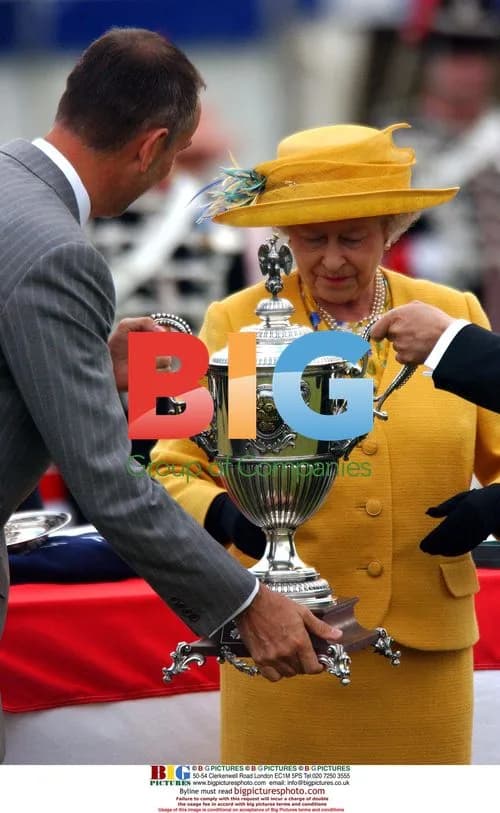 Queen Elizabeth and Marek Dochnal at Royal Windsor Cup Polo Match