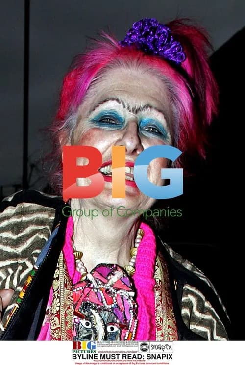 Zandra Rhodes in Eccentric North London Look