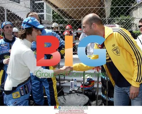 Zidane and Alonzo at Monaco Grand Prix
