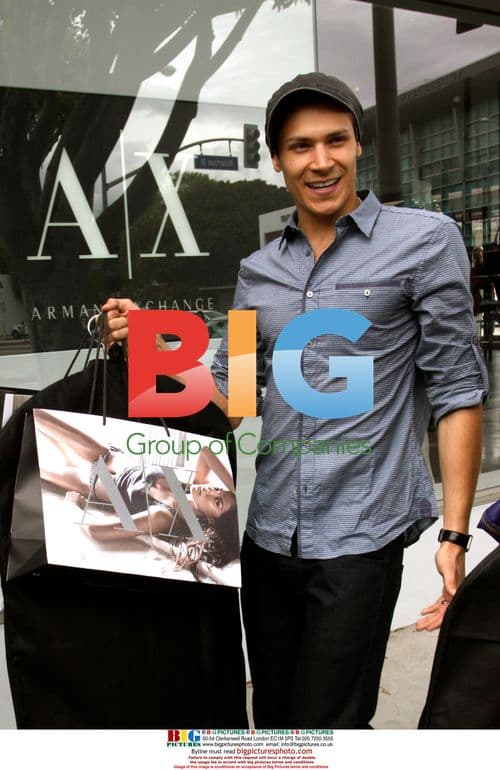 Twilight Star Alex Meraz at Armani Exchange