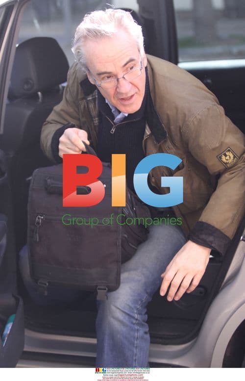 Larry Lamb Arrives at This Morning Studio