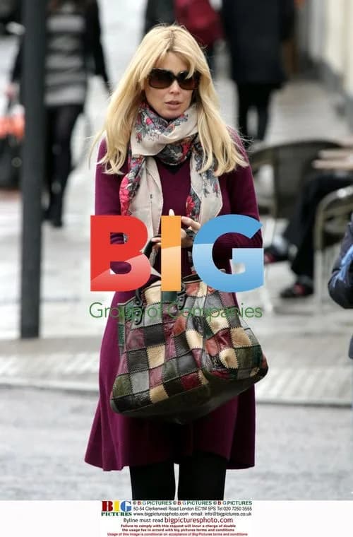 Claudia Schiffer Shops for Flowers in London