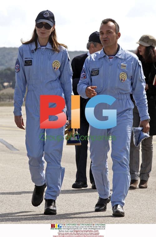 Carla Bruni with Patrouille de France