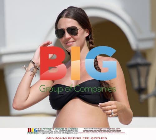 Pregnant model Danielle Lloyd with boyfriend Jamie O'Hara