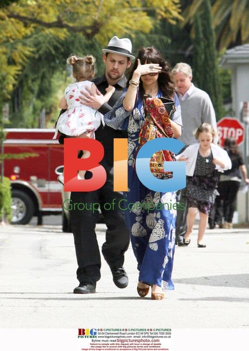 Nicole Richie and Joel Madden at Easter Mass