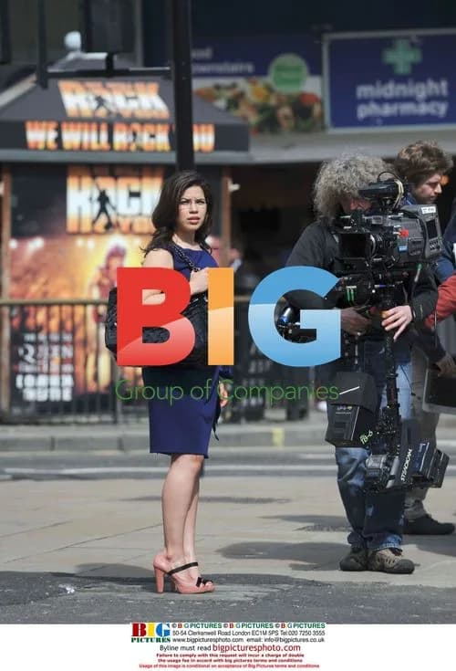America Ferrera filming 'Ugly Betty' in London