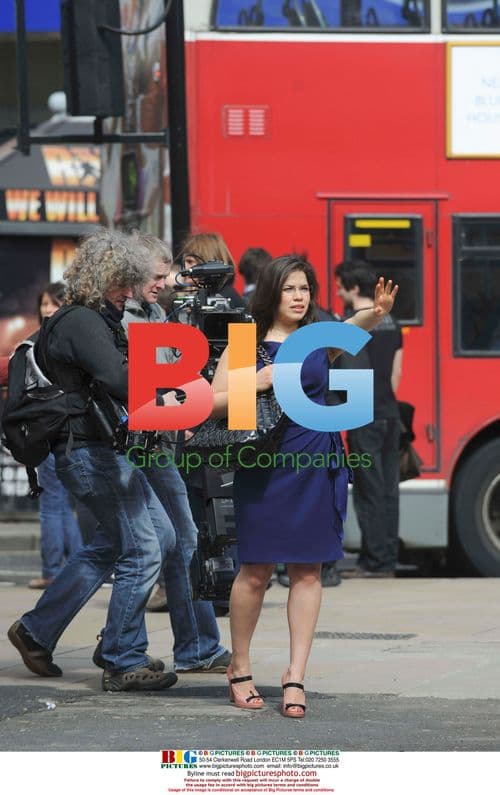America Ferrera Filming 'Ugly Betty' in London