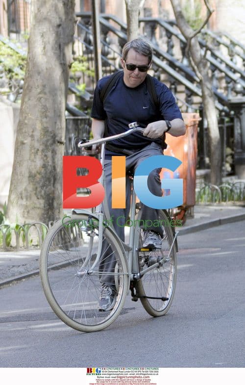 Matthew Broderick Biking in West Village