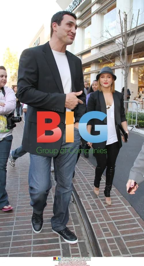 Hayden Panettiere and Wladimir Klitschko at The Grove