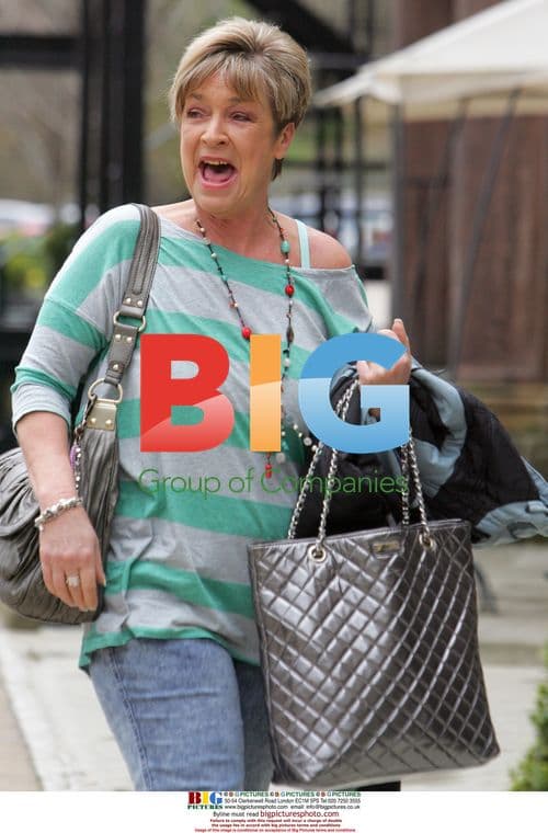 Anne Kirkbride Arrives for Filming