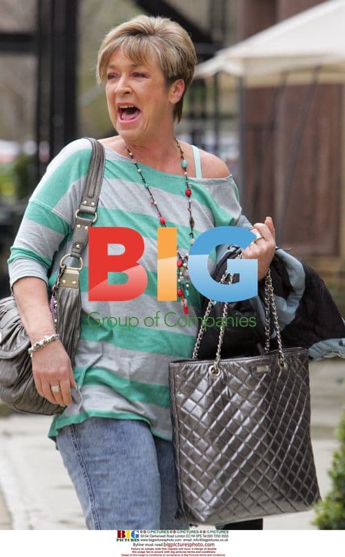 Anne Kirkbride arrives for Filming in Bradford