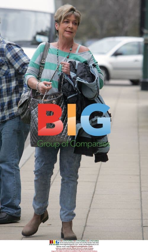 Anne Kirkbride arriving for Filming in Bradford