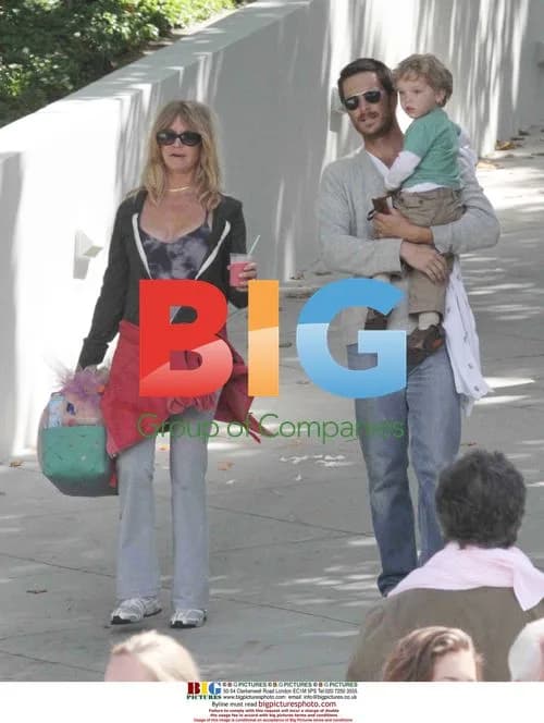 Goldie Hawn and Grandson at Easter Party