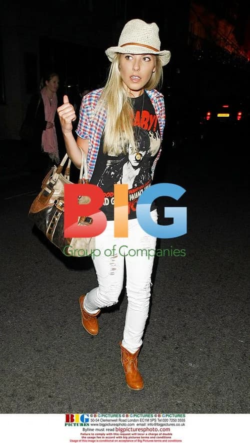 Mollie King Leaving Hotel in London
