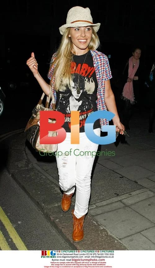 Mollie King Leaving Mayfair Hotel
