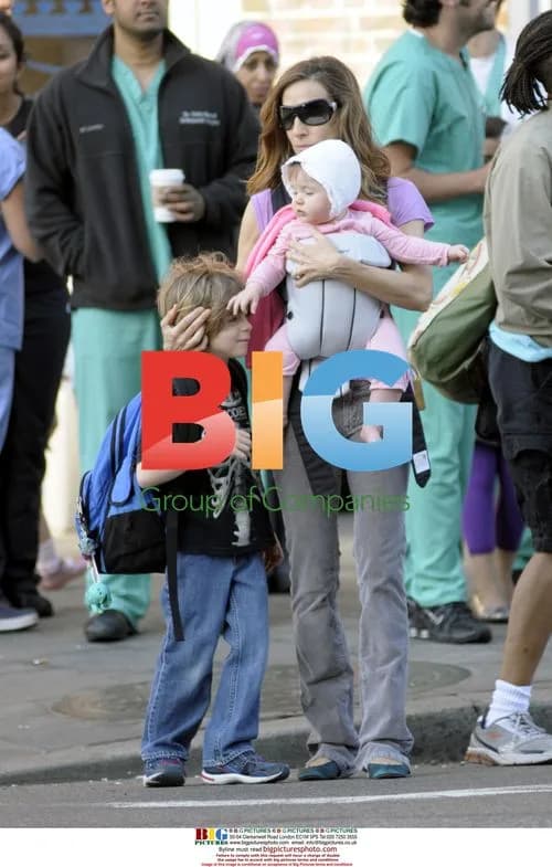 Sarah Jessica Paker with son and daughter