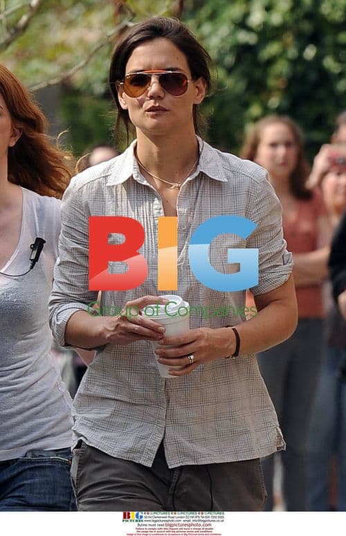 Katie Holmes on 'Son of no one' set