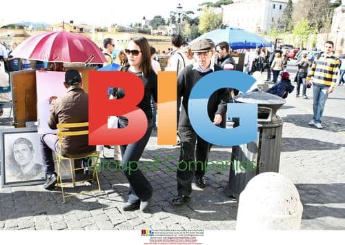 Woody Allen and Soon-Yi in Rome Park