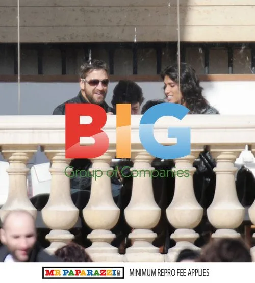 Gerard Butler and Laurie Cholewa in Paris