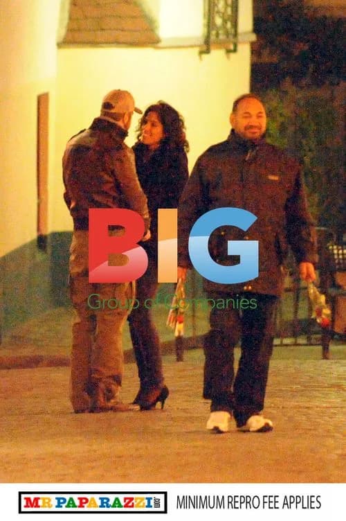 Gerard Butler with French TV host Laurie Cholewa in Paris
