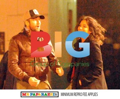 Gerard Butler with French TV Presenter in Paris